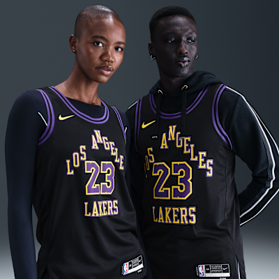 LeBron James Los Angeles Lakers City Edition Men's Nike Dri-FIT NBA Swingman Jersey - Black