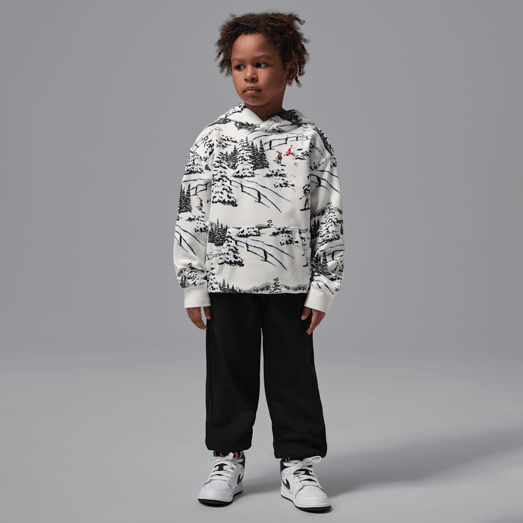 Jordan Brooklyn Fleece Little Kids' 2-Piece Holiday Set - Sail